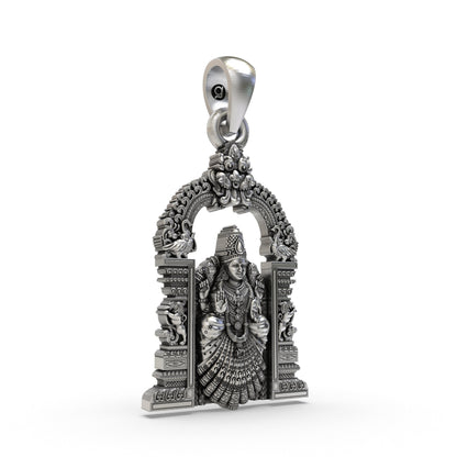 925 Silver Padmavathi Devi Pendant | Alamelu Manga Lakshmi Jewelry for Wealth & Prosperity