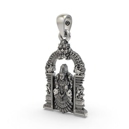 925 Silver Padmavathi Devi Pendant | Alamelu Manga Lakshmi Jewelry for Wealth & Prosperity