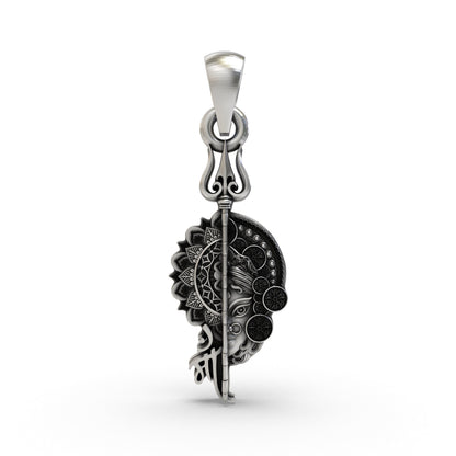 925 Silver Maa Pendant | Hindu Goddess Spiritual Jewelry for Protection & Blessings