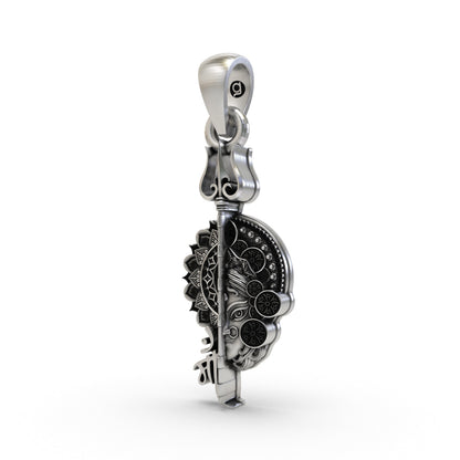 925 Silver Maa Pendant | Hindu Goddess Spiritual Jewelry for Protection & Blessings