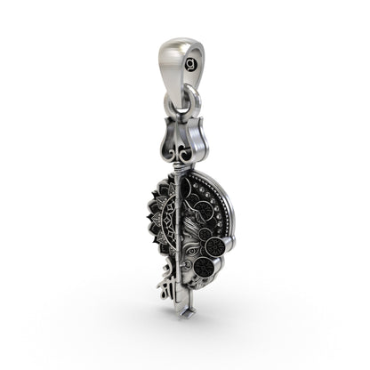 925 Silver Maa Pendant | Hindu Goddess Spiritual Jewelry for Protection & Blessings