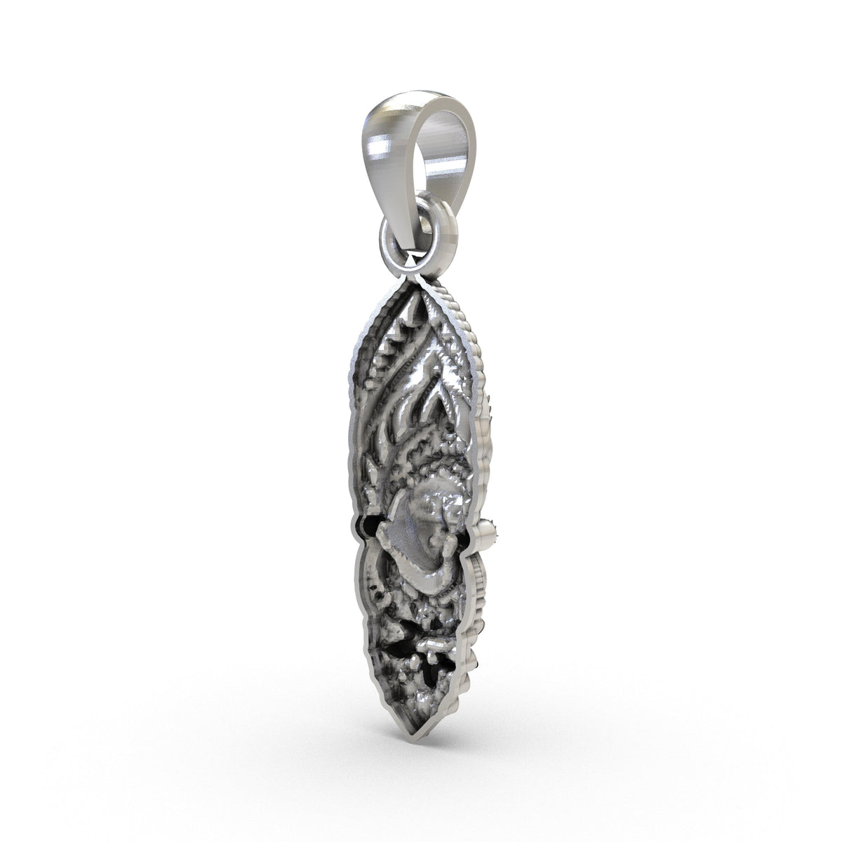 925 Silver Kali Maa Face Pendant | Goddess Kali Jewelry for Power & Protection