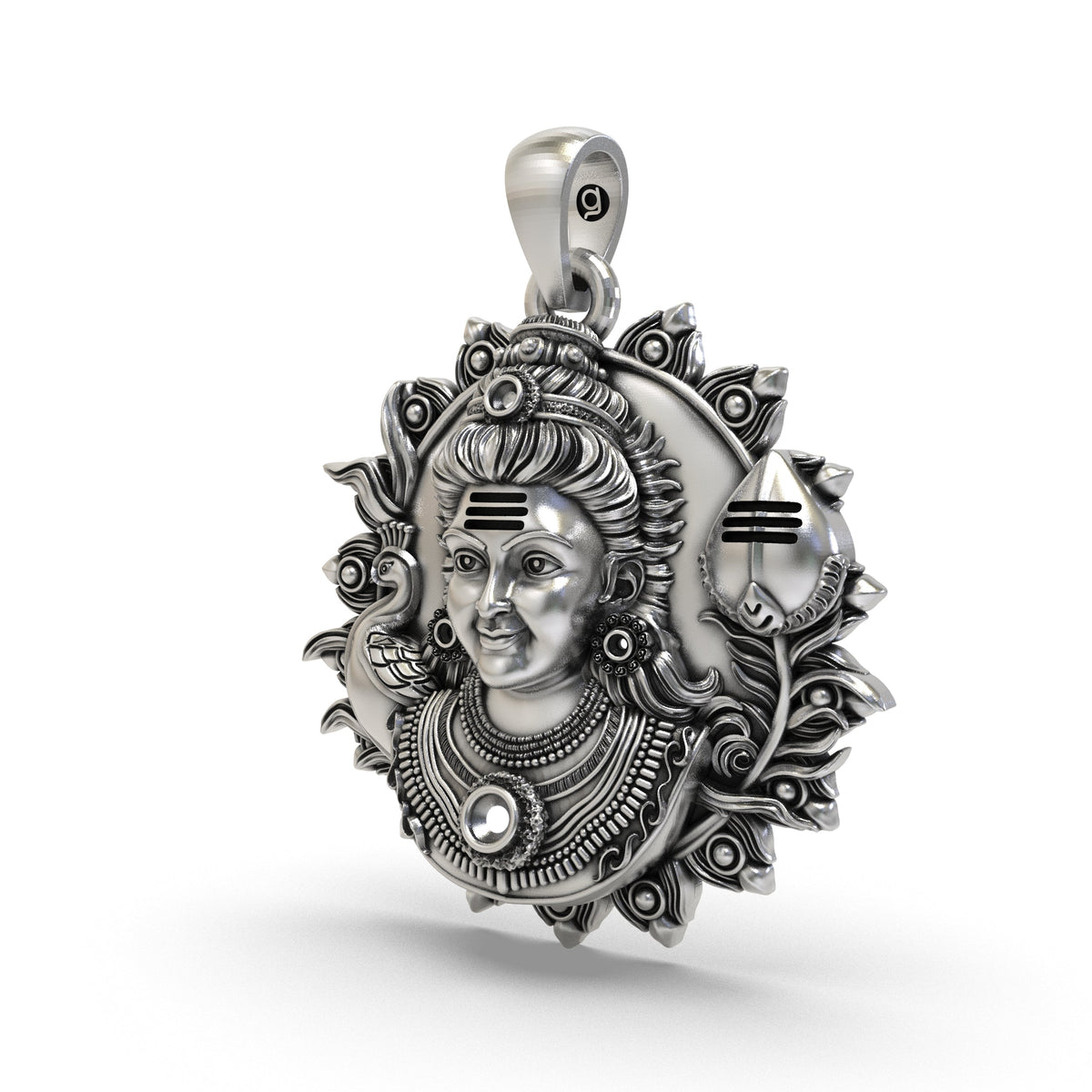 925 Silver Murugan Pendant | Lord Murugan Spiritual Jewelry for Men & Women