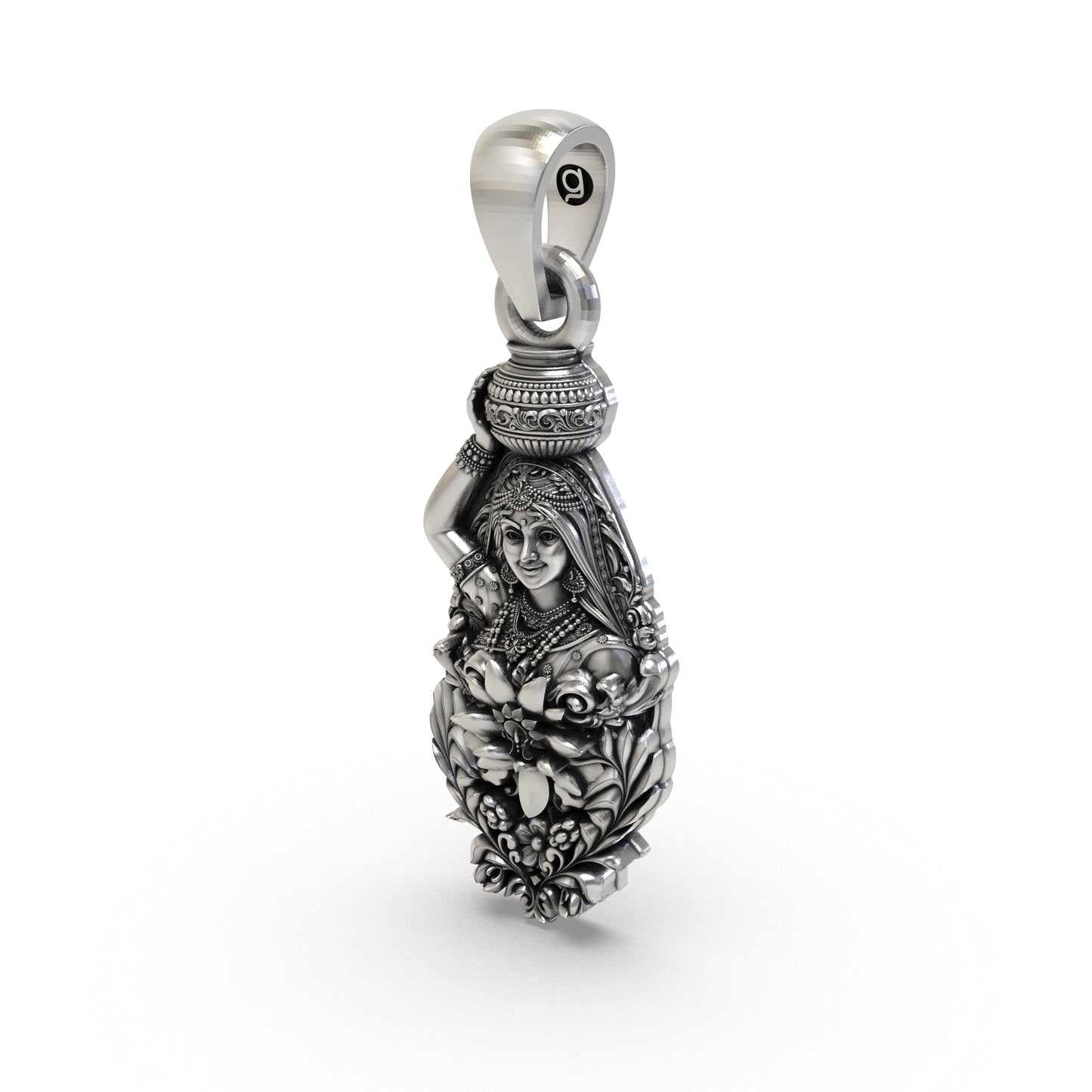 925 Silver Radha Ji Pendant | Goddess Radha Jewelry for Love & Devotion