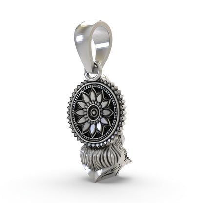 925 Silver Hanumanji Face Pendant – Lord Hanuman Jewelry | Handmade Devotional Pendant for Strength & Protection