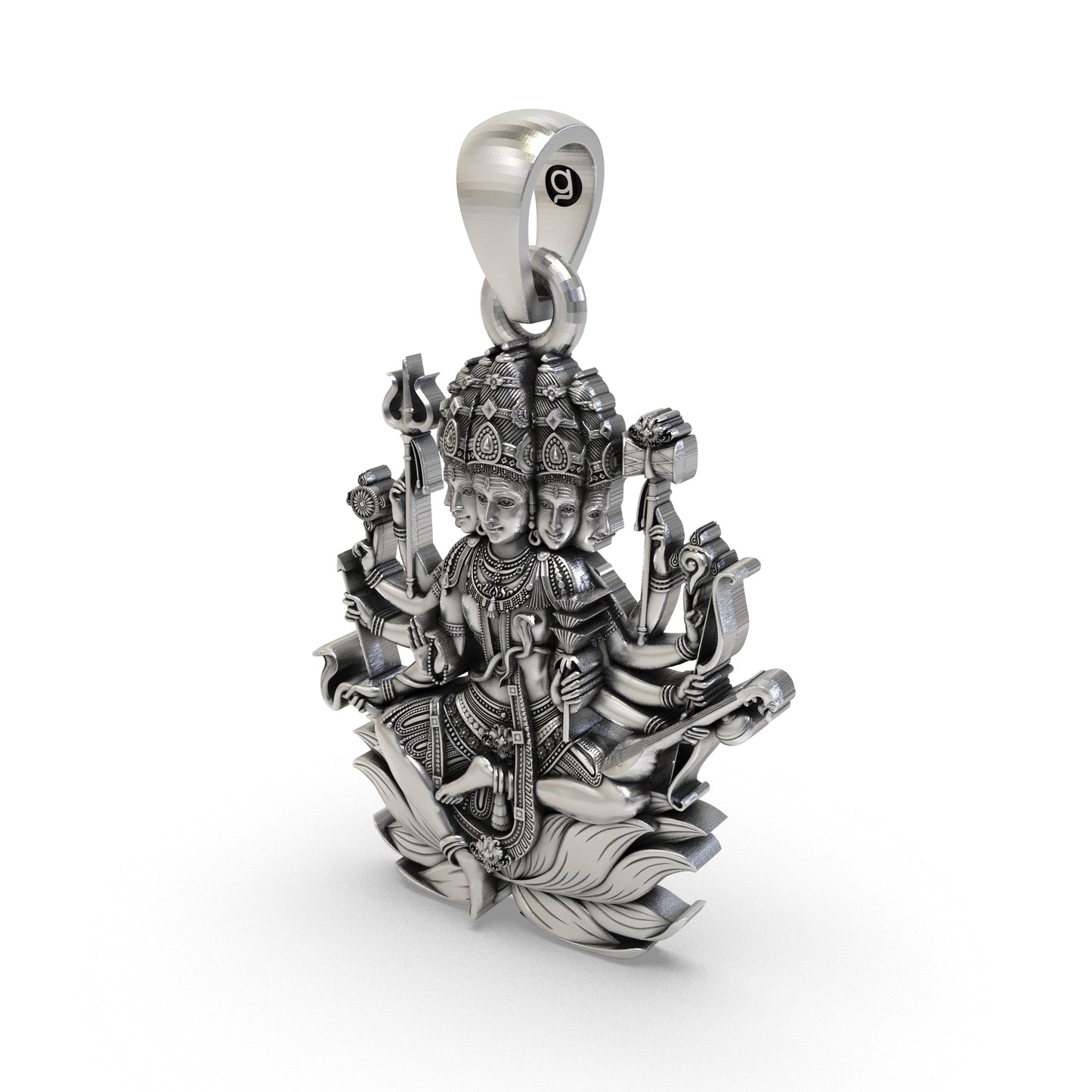 925 Silver Panchmukhi Shiva Pendant | Five-Faced Mahadev Spiritual Jewelry