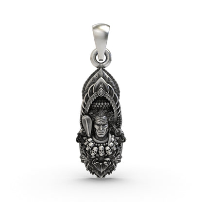 925 Silver Mahadev Shiva Pendant – Sacred Lord Shiva Locket