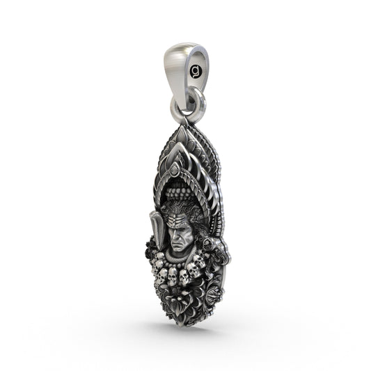 925 Silver Mahadev Shiva Pendant – Sacred Lord Shiva Locket