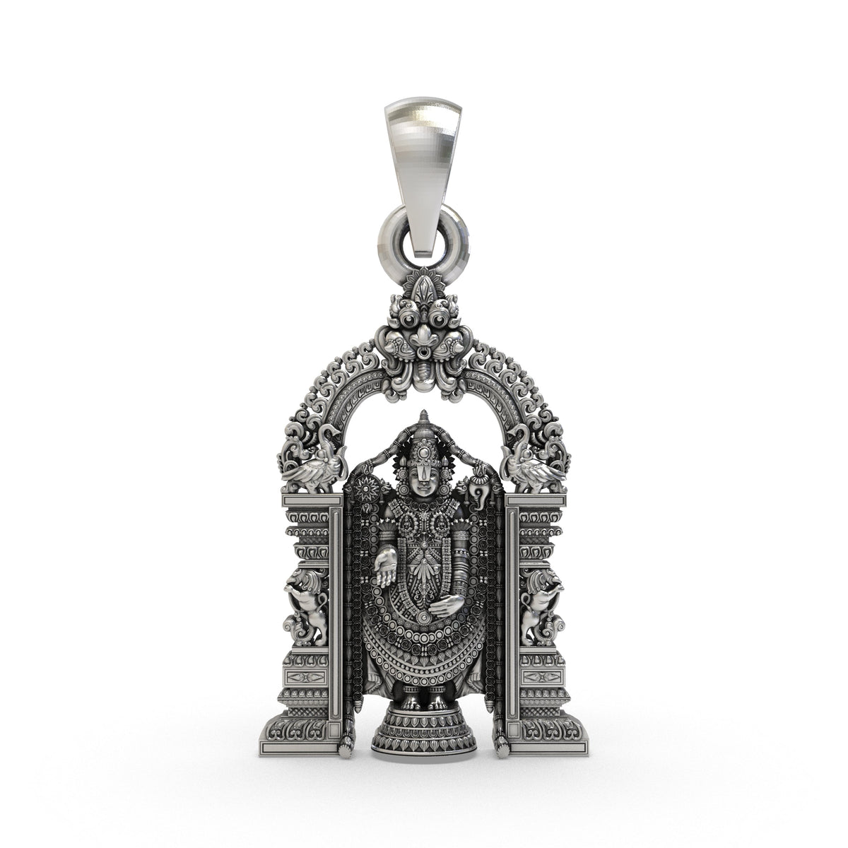 925 Silver Lord Venkateswara Tirupati Balaji Devotional Pendant