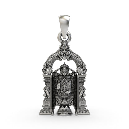 925 Silver Lord Venkateswara Tirupati Balaji Devotional Pendant