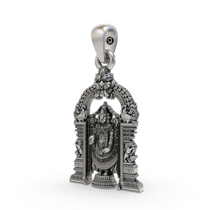 925 Silver Lord Venkateswara Tirupati Balaji Devotional Pendant