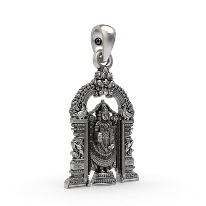 925 Silver Lord Venkateswara Tirupati Balaji Devotional Pendant