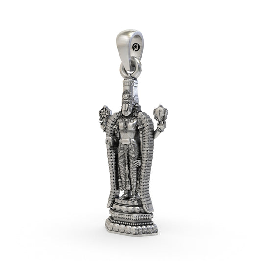 925 Silver Venkateswara Swamy Pendant – Sacred Temple Jewelry