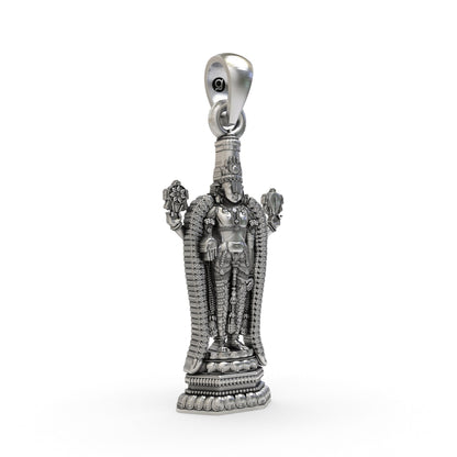 925 Silver Venkateswara Swamy Pendant – Sacred Temple Jewelry