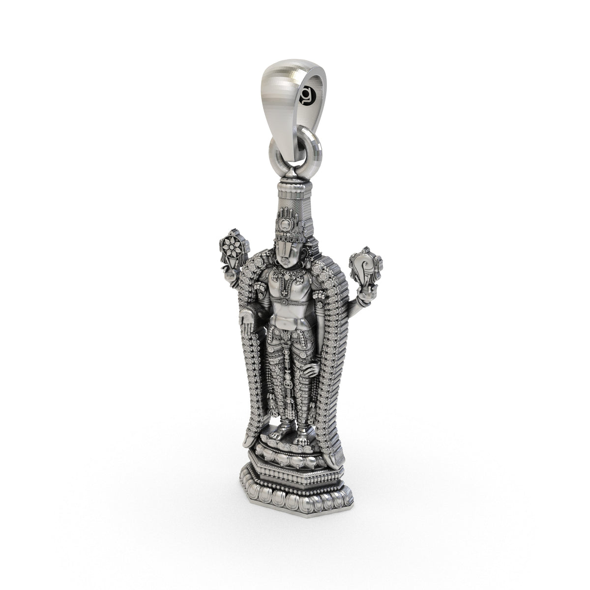 925 Silver Venkateswara Swamy Pendant – Sacred Temple Jewelry