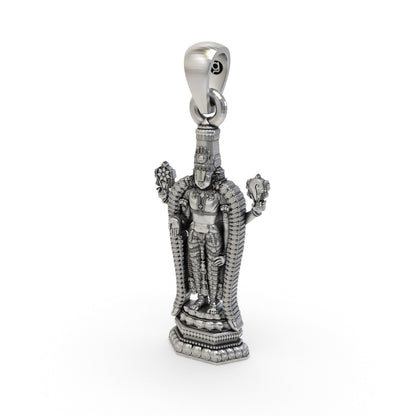 925 Silver Venkateswara Swamy Pendant – Sacred Temple Jewelry