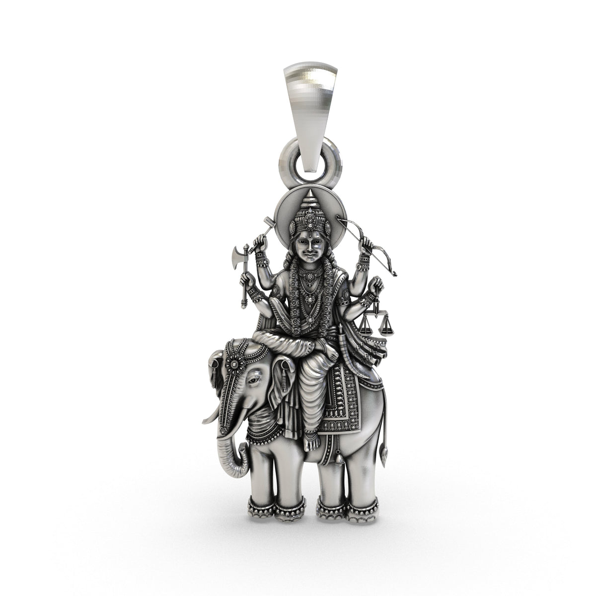 925 Silver Brihaspati Guru Pendant – Sacred Wisdom & Fortune Jewelry
