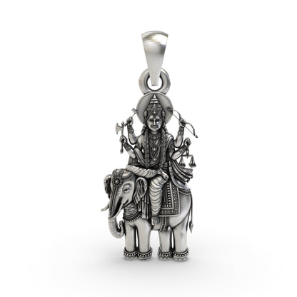925 Silver Brihaspati Guru Pendant – Sacred Wisdom & Fortune Jewelry