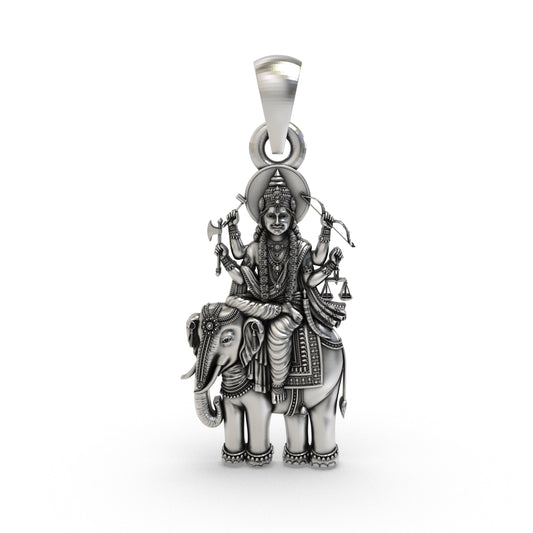 925 Silver Brihaspati Guru Pendant – Sacred Wisdom & Fortune Jewelry