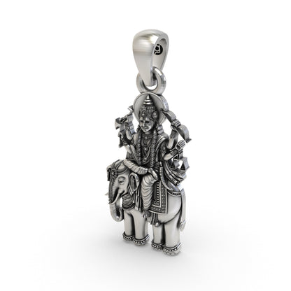 925 Silver Brihaspati Guru Pendant – Sacred Wisdom & Fortune Jewelry