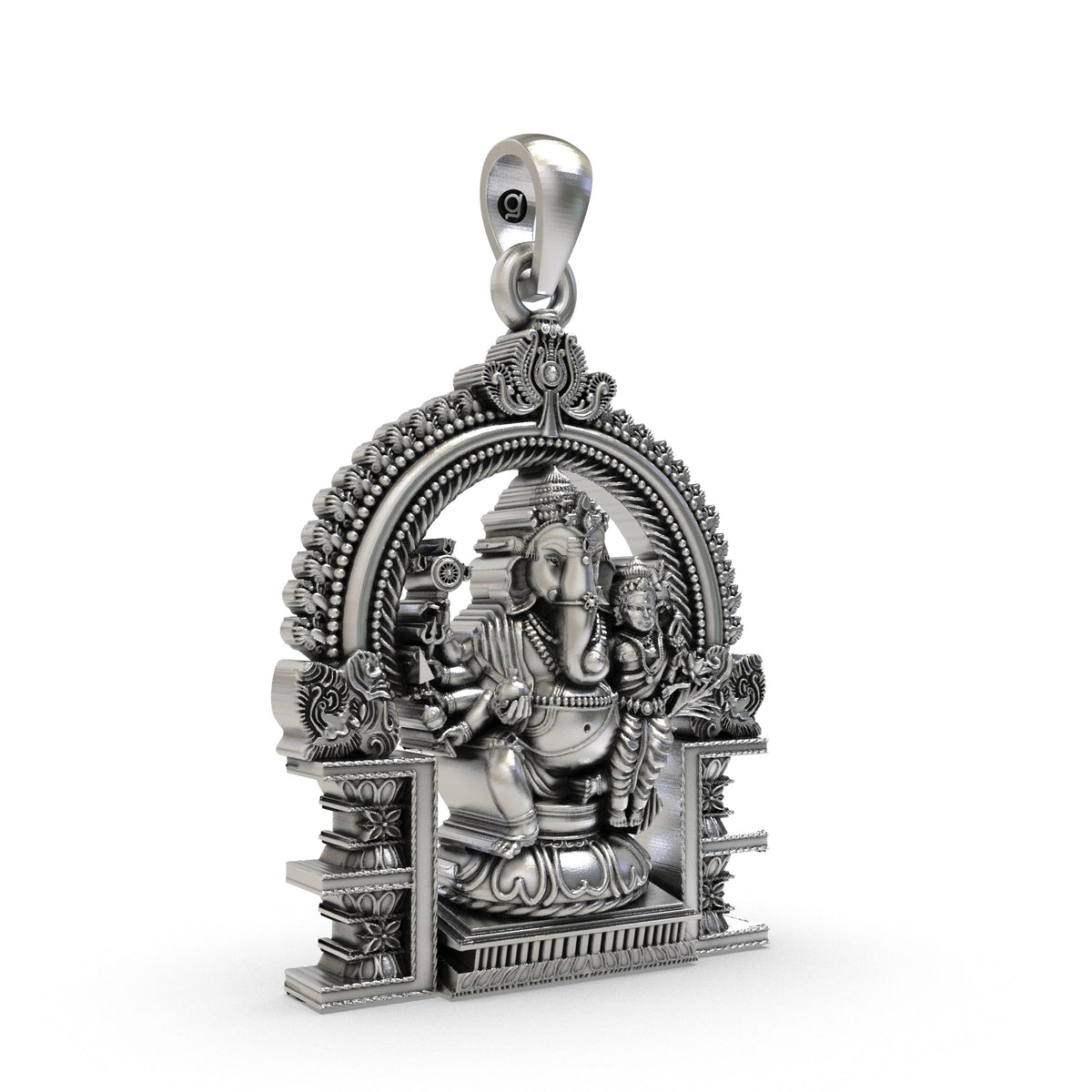 925 Silver Vallabha Ganapati Pendant – Sacred Ganesha Jewelry