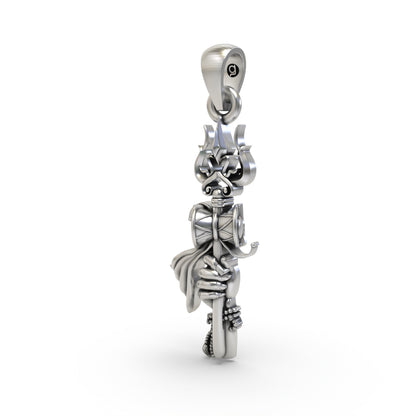 925 Silver Trishul Shiva Hand Pendant – Sacred Spiritual Symbol