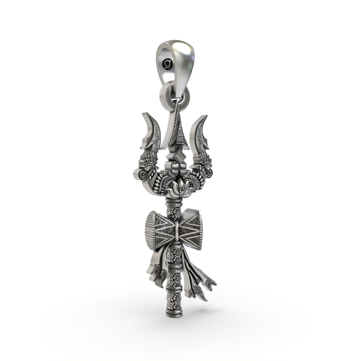 925 Silver Trishul Pendant – Lord Shiva Trident Necklace | Handmade Devotional Jewelry for Protection & Power