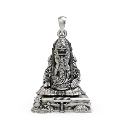 925 Silver Pillayarpatti Karpaga Vinayagar Ganesha Pendant