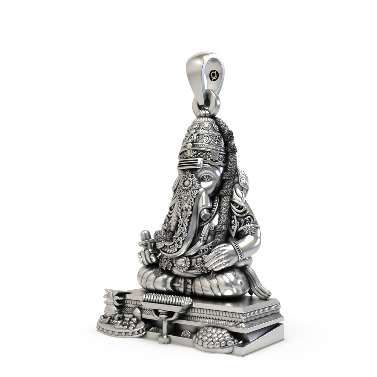 925 Silver Pillayarpatti Karpaga Vinayagar Ganesha Pendant