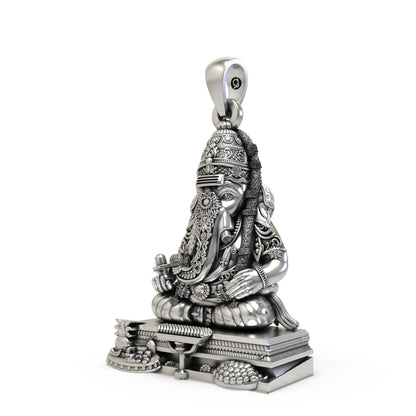 925 Silver Pillayarpatti Karpaga Vinayagar Ganesha Pendant