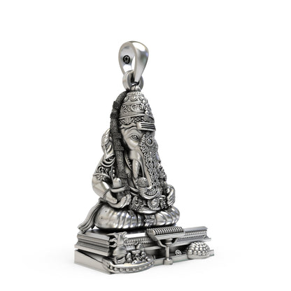 925 Silver Pillayarpatti Karpaga Vinayagar Ganesha Pendant
