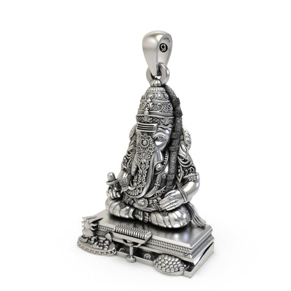 925 Silver Pillayarpatti Karpaga Vinayagar Ganesha Pendant