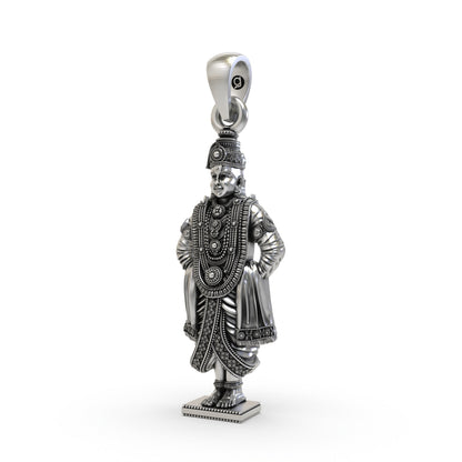 925 Silver Vitthal Vithoba Pendant – Detailed Lord Vitthal Jewelry
