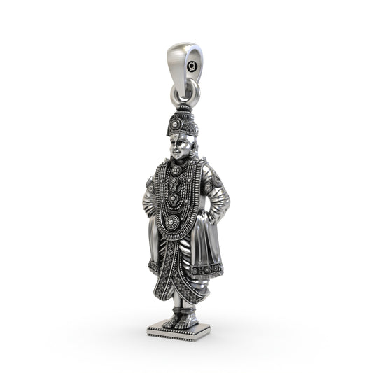 925 Silver Vitthal Vithoba Pendant – Detailed Lord Vitthal Jewelry