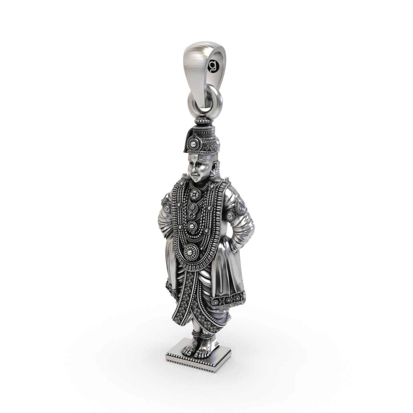 925 Silver Vitthal Vithoba Pendant – Detailed Lord Vitthal Jewelry