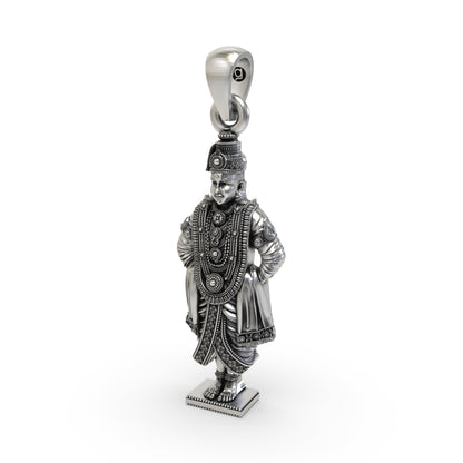 925 Silver Vitthal Vithoba Pendant – Detailed Lord Vitthal Jewelry