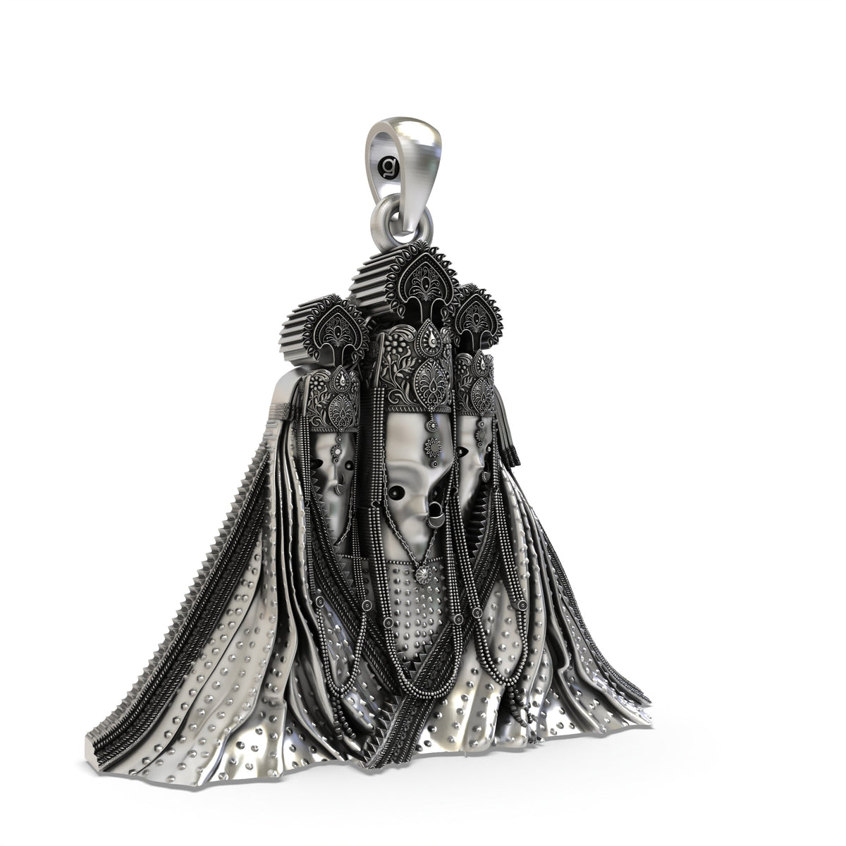 925 Silver Bagalamukhi Mata Pendant – Pitambara Nalkheda Wali Mataji Locket | Handmade Spiritual Jewelry for Protection & Power