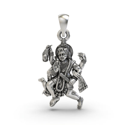 925 Silver Batuk Bhairav Pendant | Spiritual Protection Jewelry