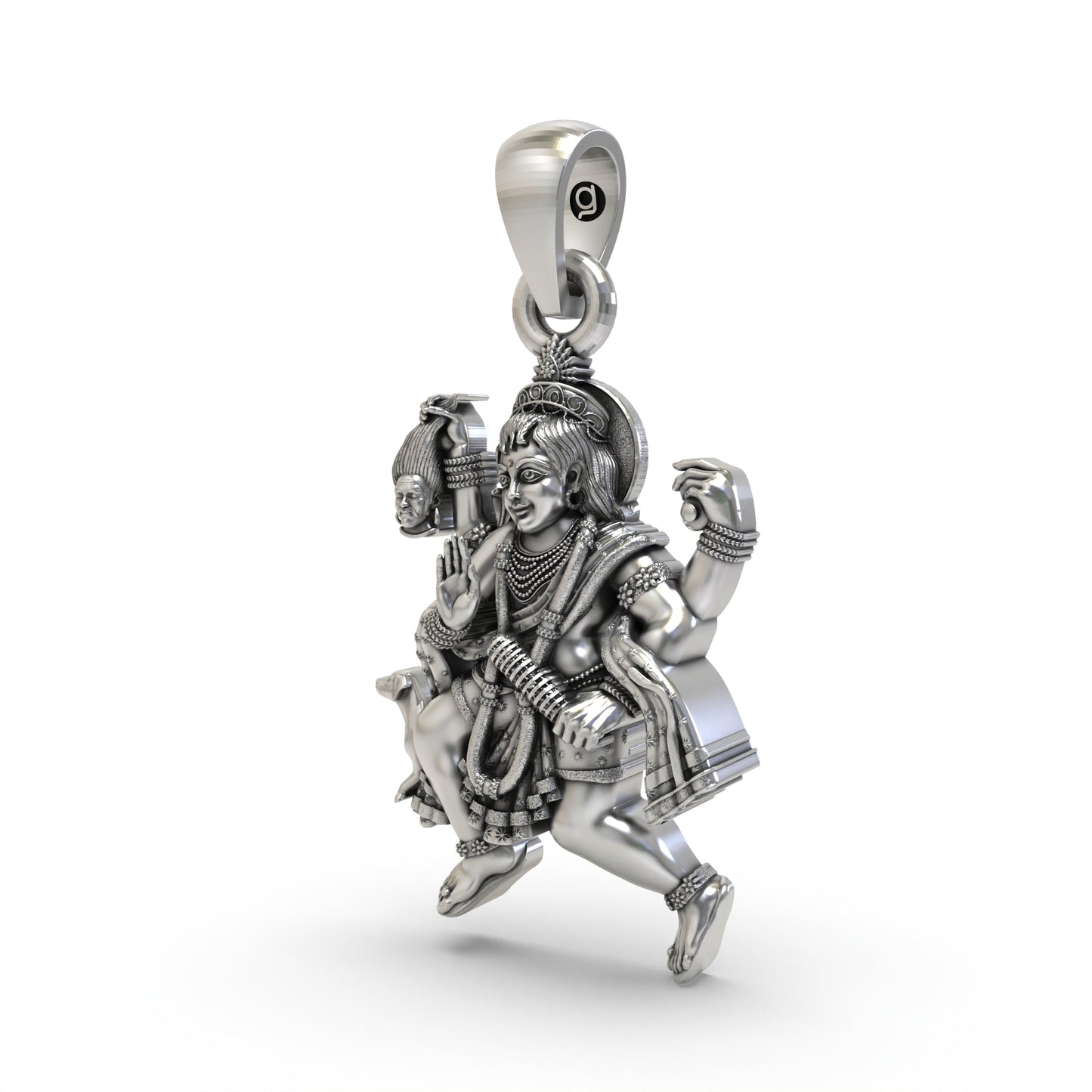 925 Silver Batuk Bhairav Pendant | Spiritual Protection Jewelry