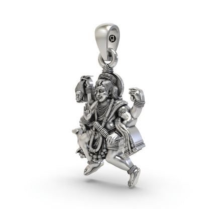 925 Silver Batuk Bhairav Pendant | Spiritual Protection Jewelry