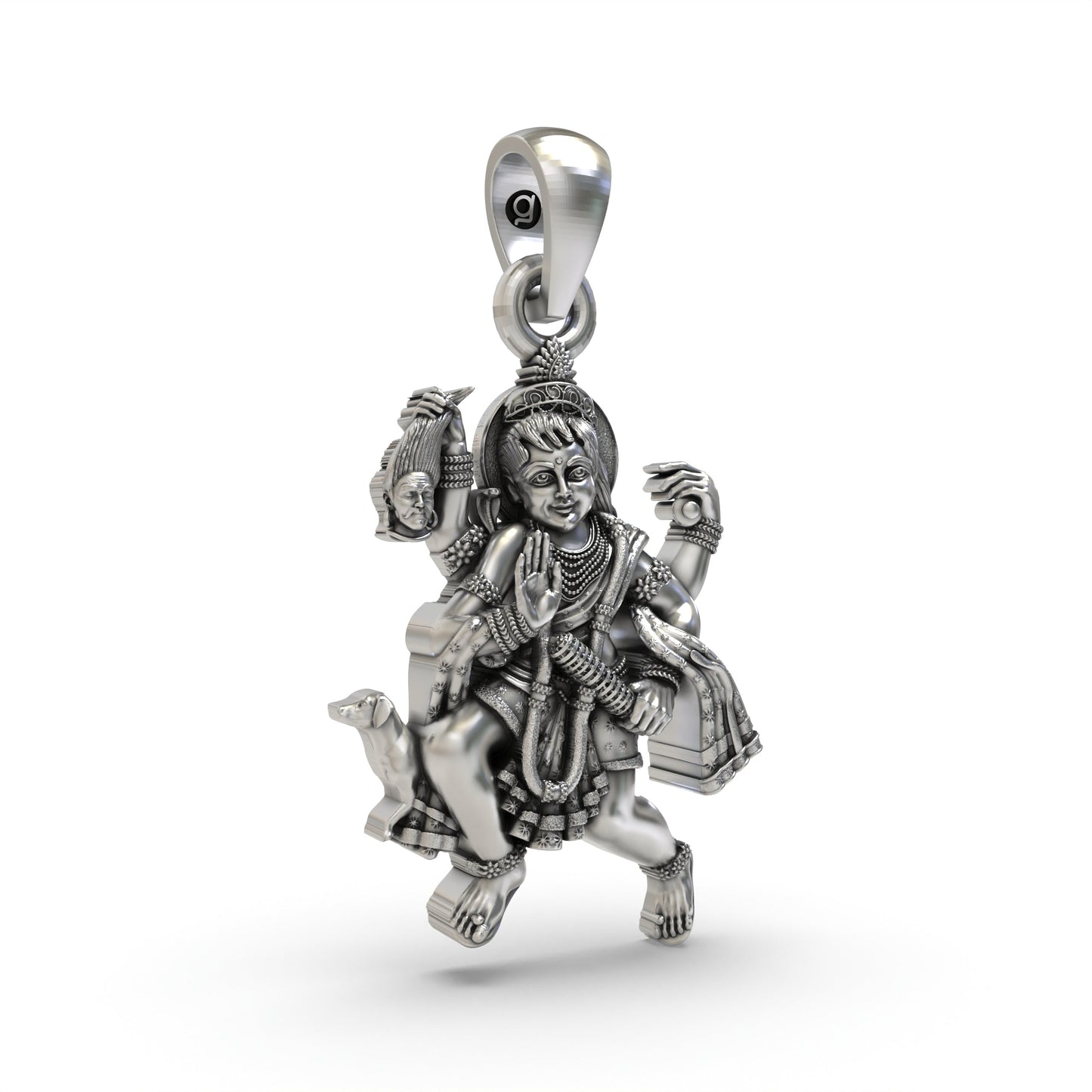 925 Silver Batuk Bhairav Pendant | Spiritual Protection Jewelry