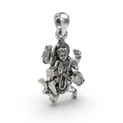 925 Silver Batuk Bhairav Pendant | Spiritual Protection Jewelry