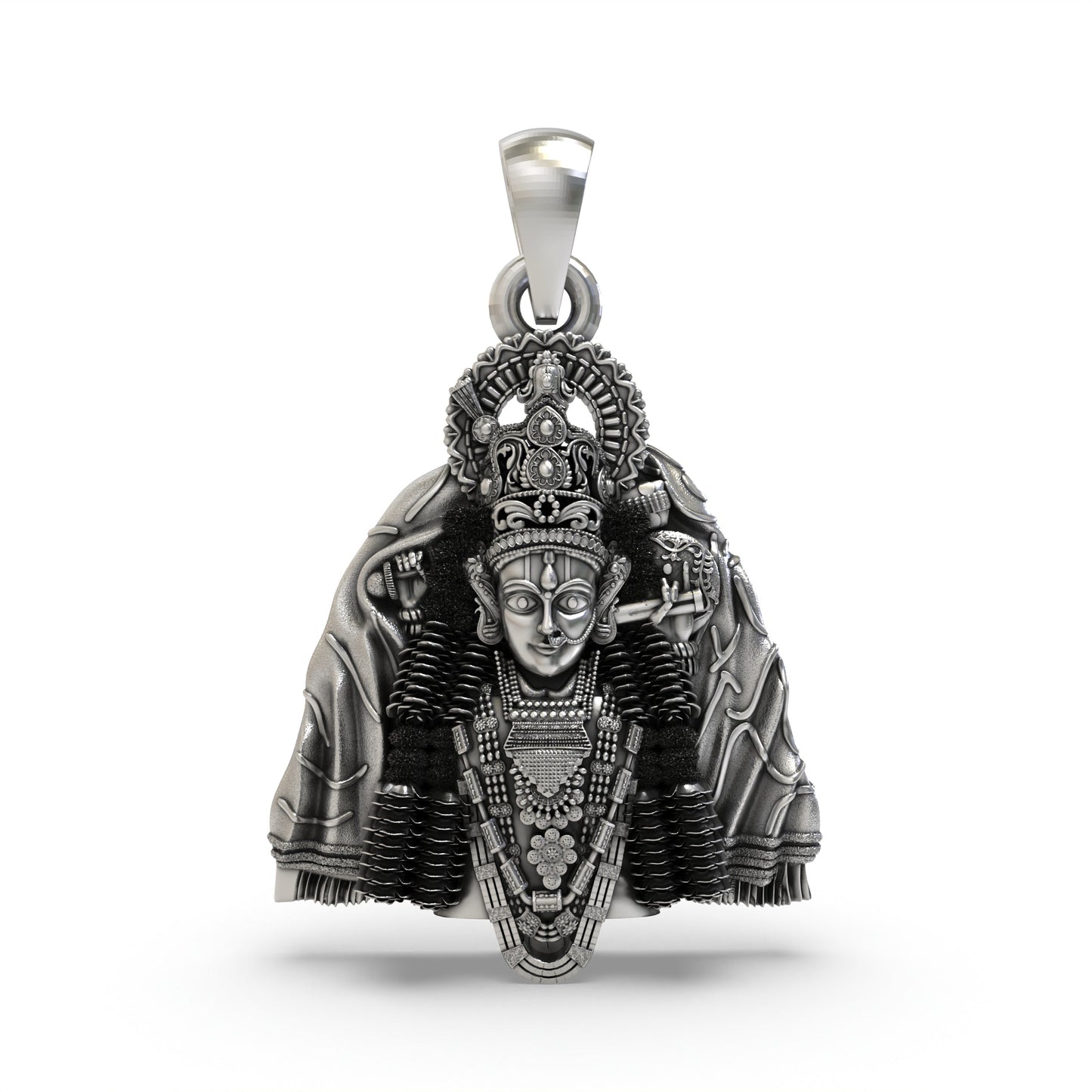 925 Silver Ashapura Maa Pendant | Handmade Temple Jewelry – Shukan Jewellers