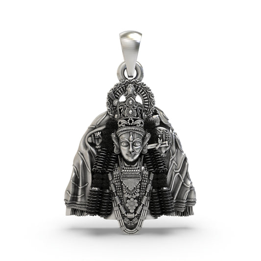 925 Silver Ashapura Maa Pendant | Handmade Temple Jewelry – Shukan Jewellers