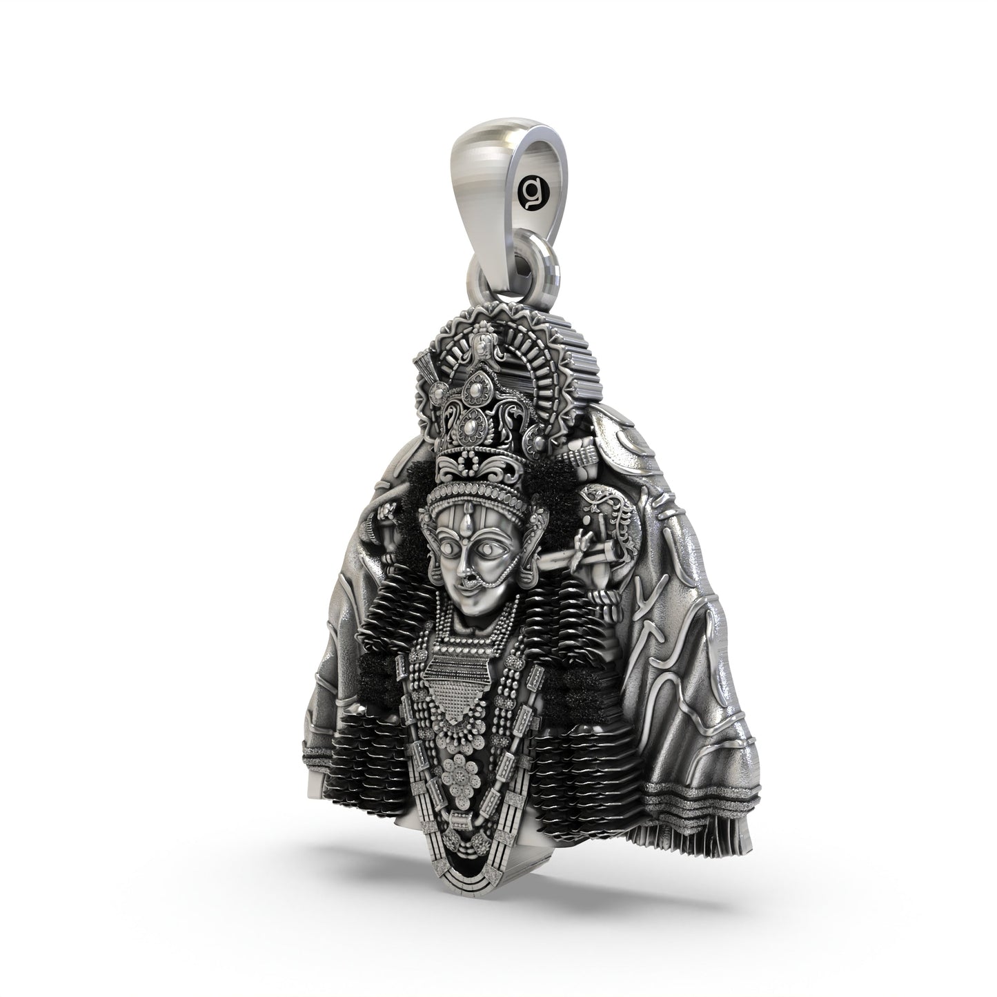 925 Silver Ashapura Maa Pendant | Handmade Temple Jewelry – Shukan Jewellers