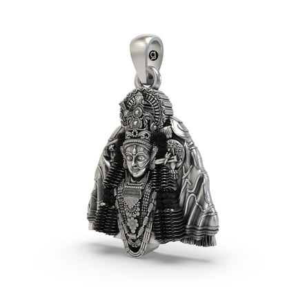 925 Silver Ashapura Maa Pendant | Handmade Temple Jewelry – Shukan Jewellers