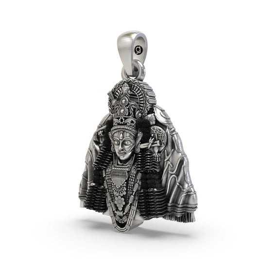 925 Silver Ashapura Maa Pendant | Handmade Temple Jewelry – Shukan Jewellers