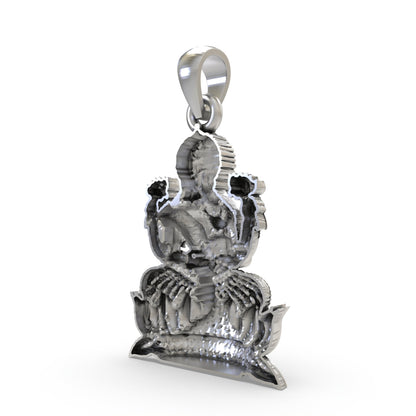 925 Silver Lakshmi Maa Pendant | Goddess Laxmi Devotional Jewelry