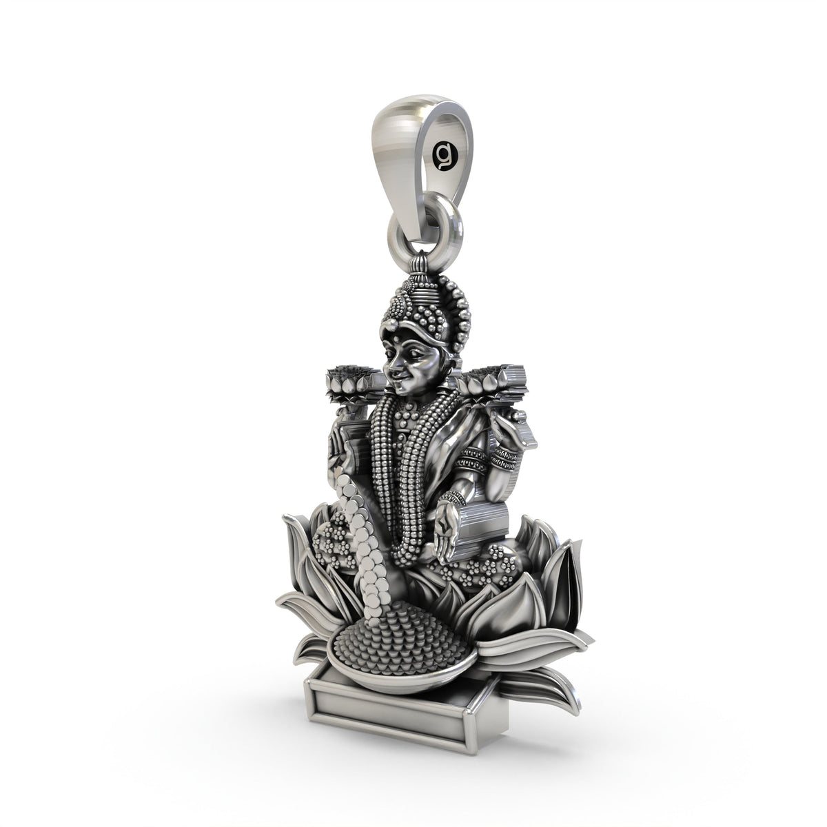 925 Silver Lakshmi Maa Pendant | Goddess Laxmi Spiritual Jewelry