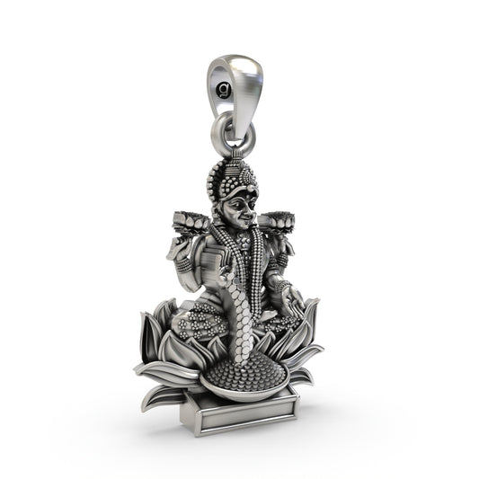 925 Silver Lakshmi Maa Pendant | Goddess Laxmi Spiritual Jewelry